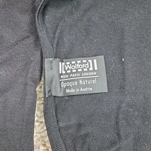 WOLFORD L49318 Colorado String-Body Turtleneck Black Bodysuit Size M - Picture 6 of 8